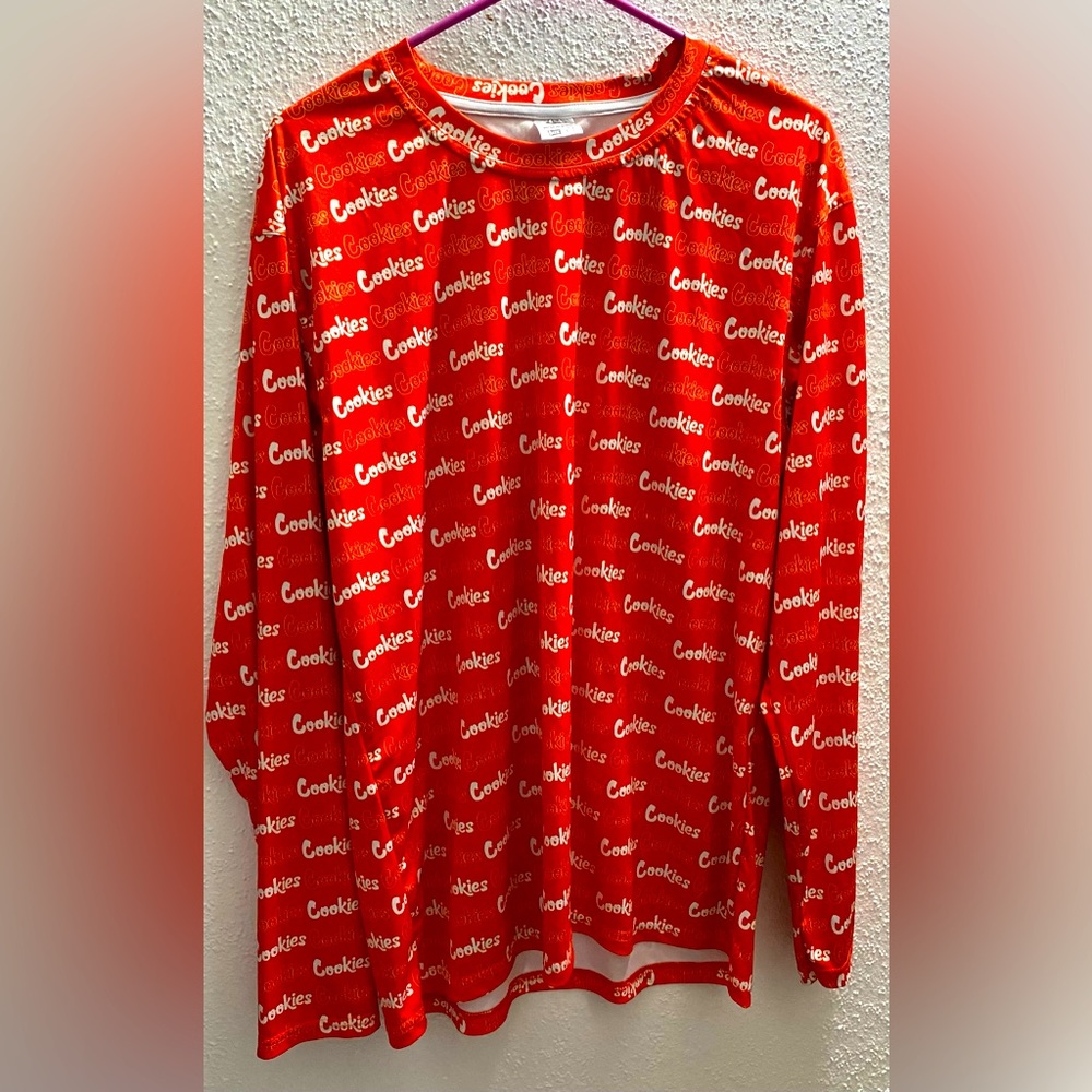 Cookies Large Orange Logo Long Sleeve Top
